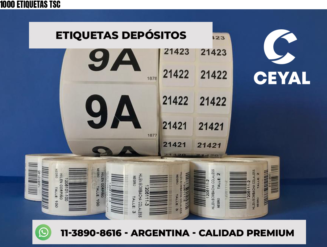 1000 ETIQUETAS TSC