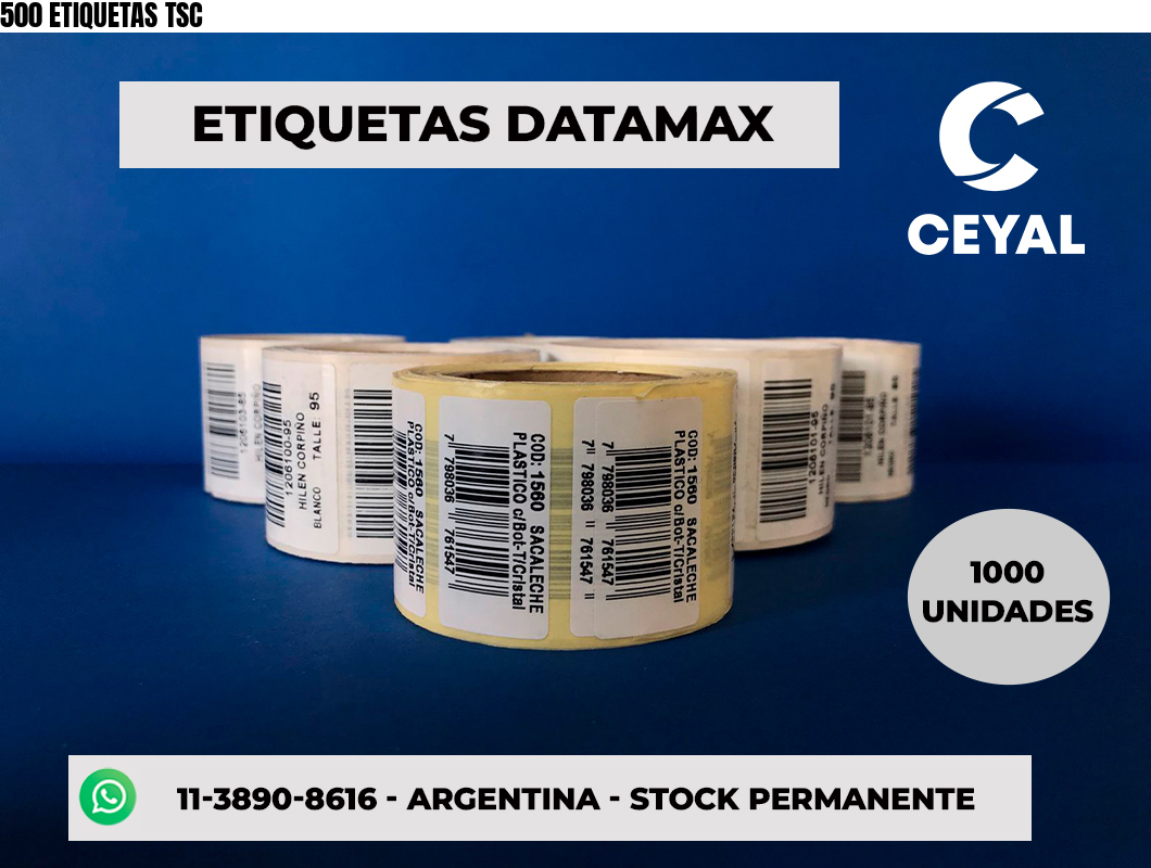 500 ETIQUETAS TSC