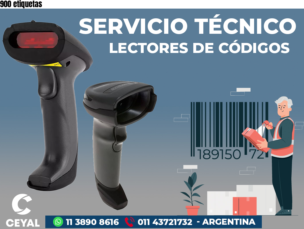 900 etiquetas