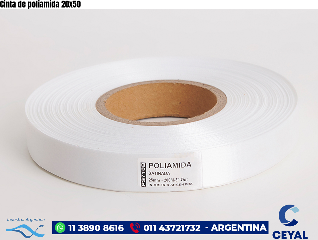 Cinta de poliamida 20×50