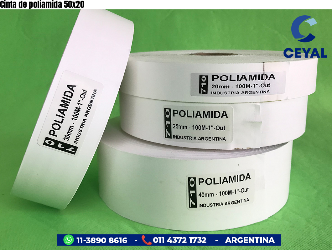 Cinta de poliamida 50×20