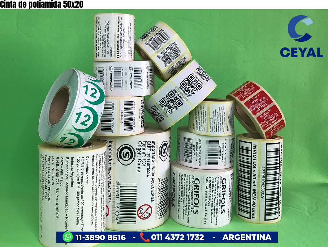 Cinta de poliamida 50x20