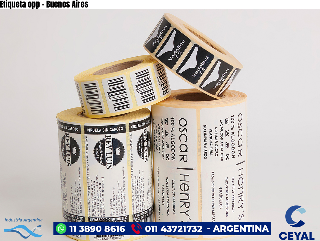 Etiqueta opp – Buenos Aires