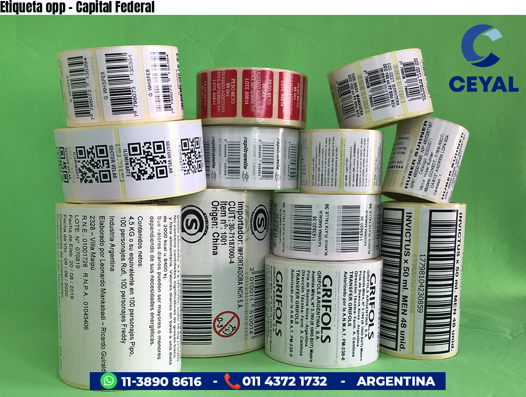 Etiqueta opp - Capital Federal