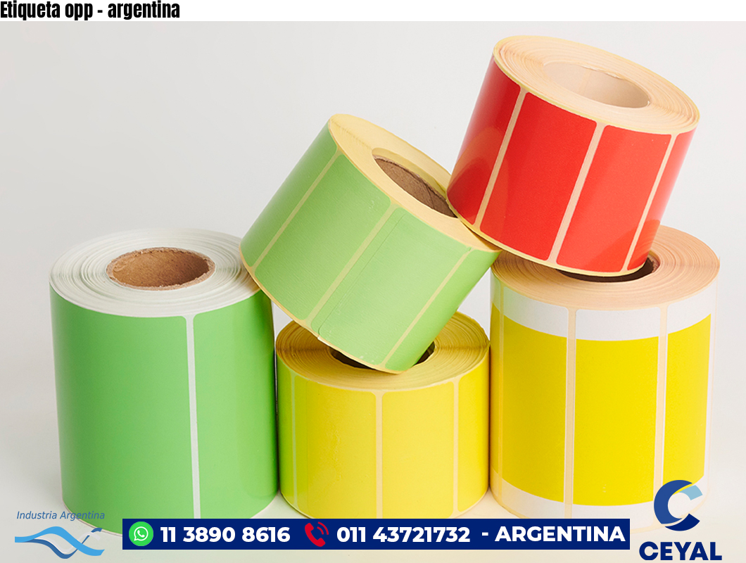 Etiqueta opp – argentina