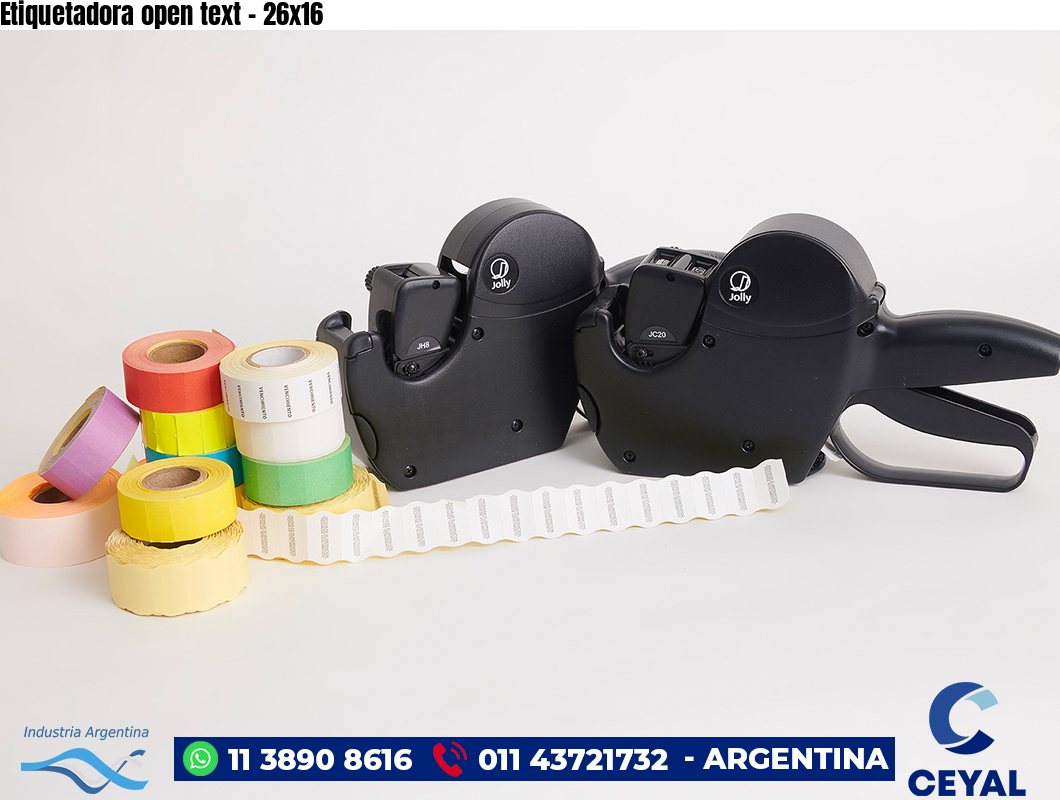 Etiquetadora open text – 26×16