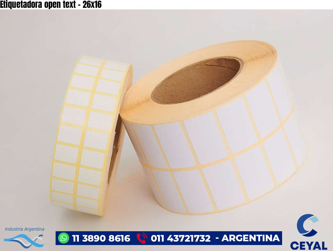 Etiquetadora open text - 26x16