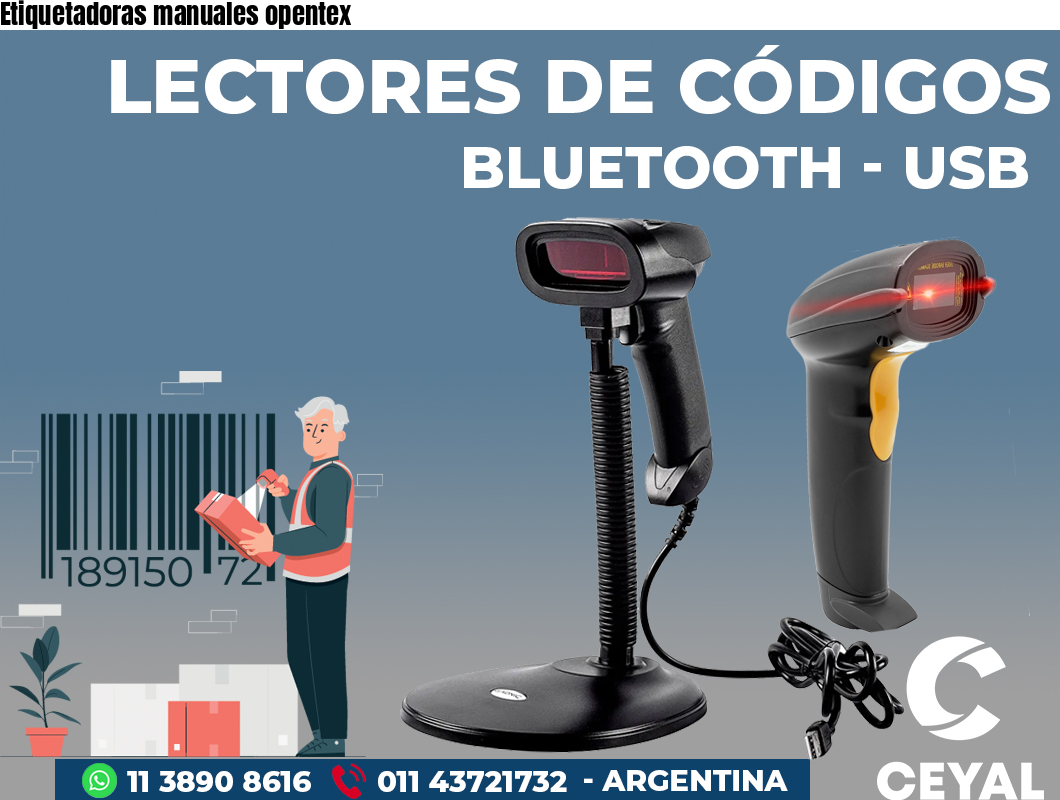 Etiquetadoras manuales opentex