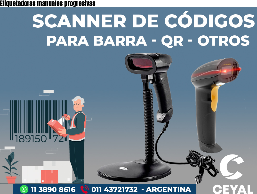 Etiquetadoras manuales progresivas
