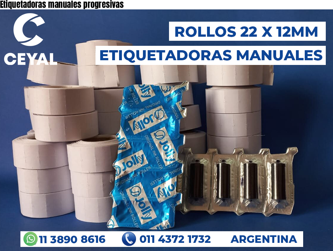 Etiquetadoras manuales progresivas