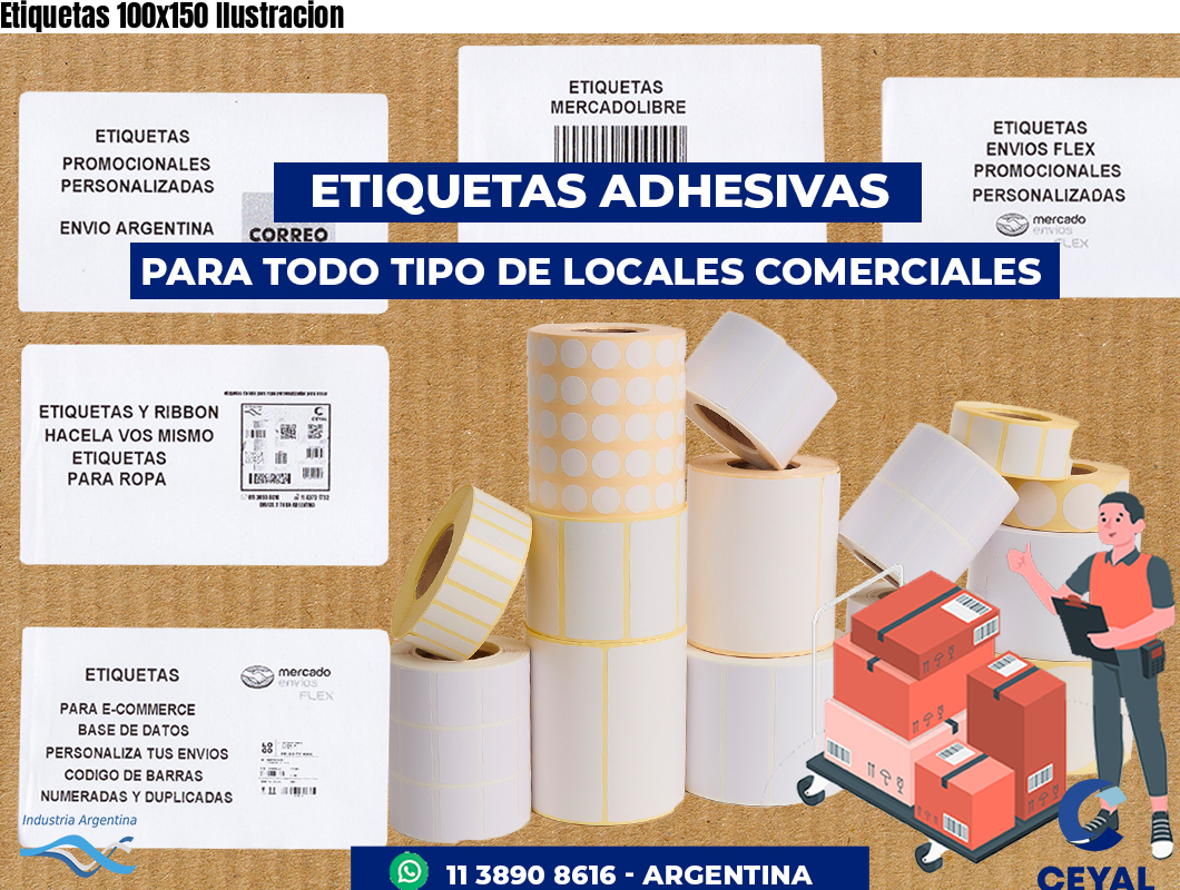 Etiquetas 100x150 Ilustracion