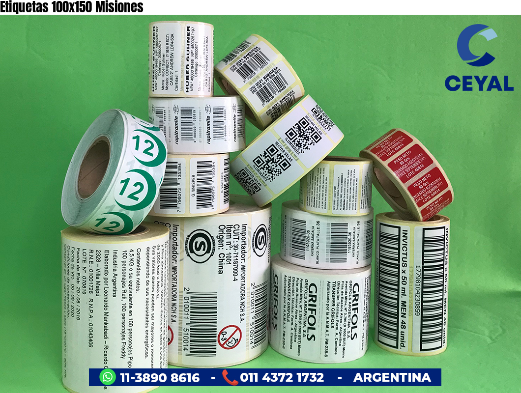 Etiquetas 100x150 Misiones