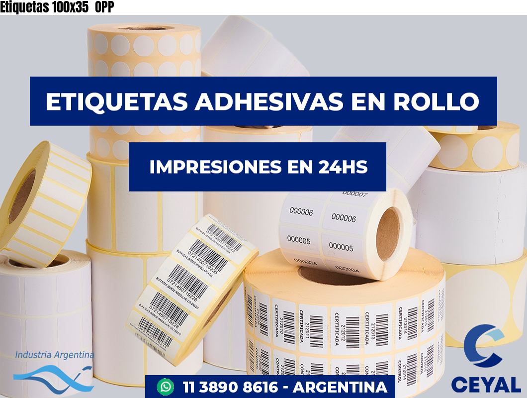 Etiquetas 100x35 OPP