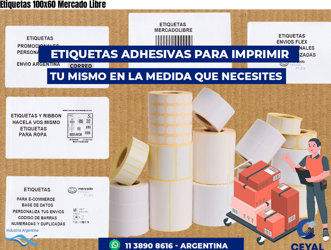 Etiquetas 100x60 Mercado Libre