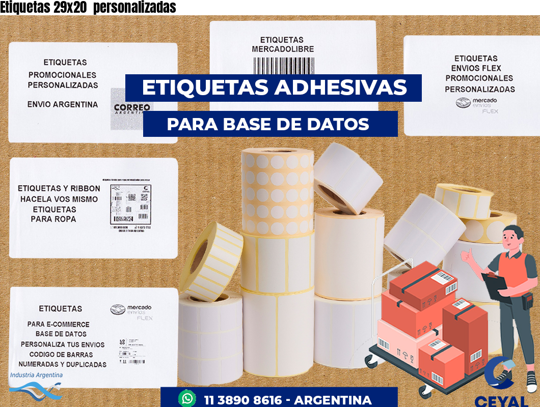 Etiquetas 29x20 personalizadas