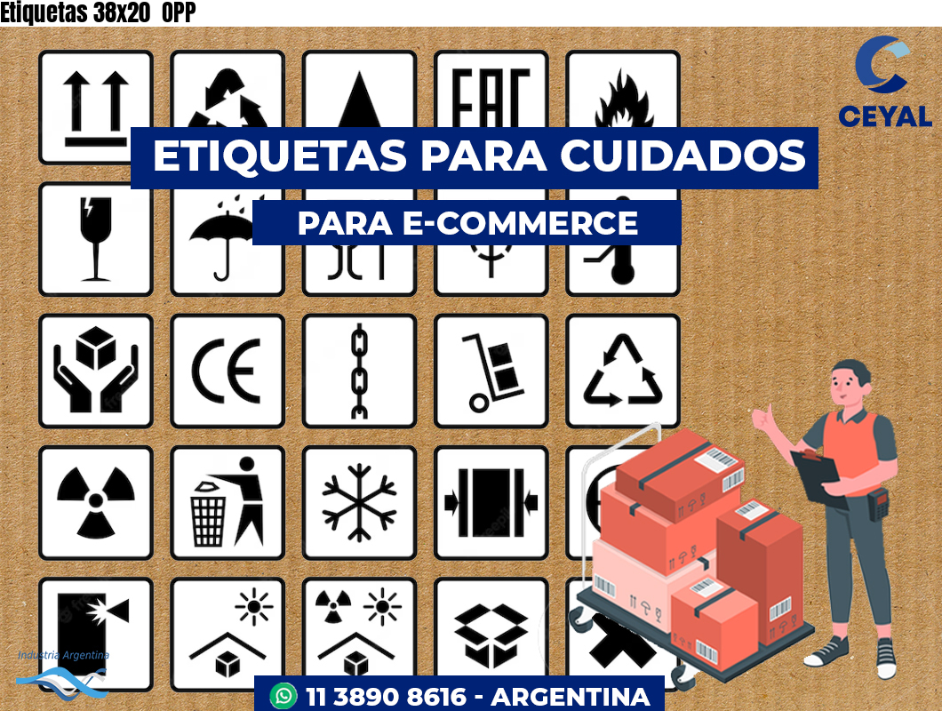 Etiquetas 38x20  OPP