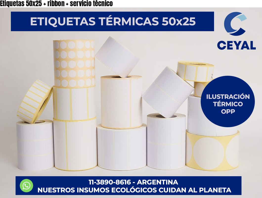 Etiquetas 50×25   ribbon   servicio técnico