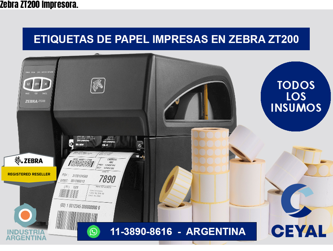 Zebra ZT200 Impresora.