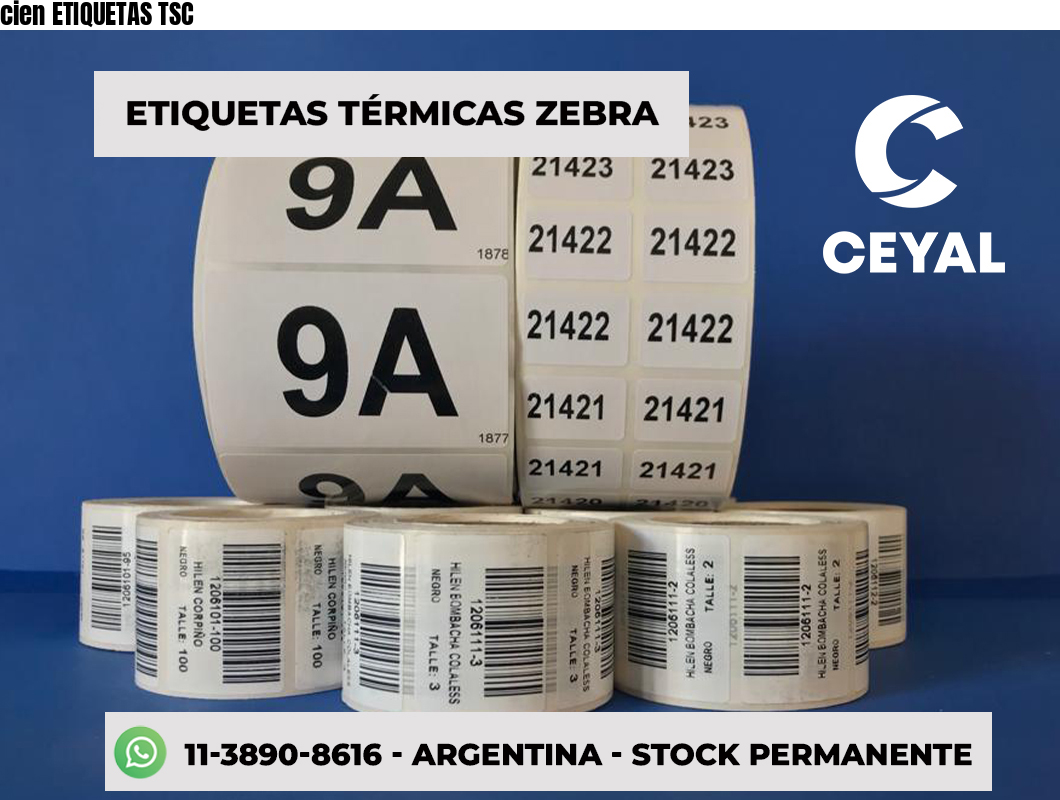 cien ETIQUETAS TSC