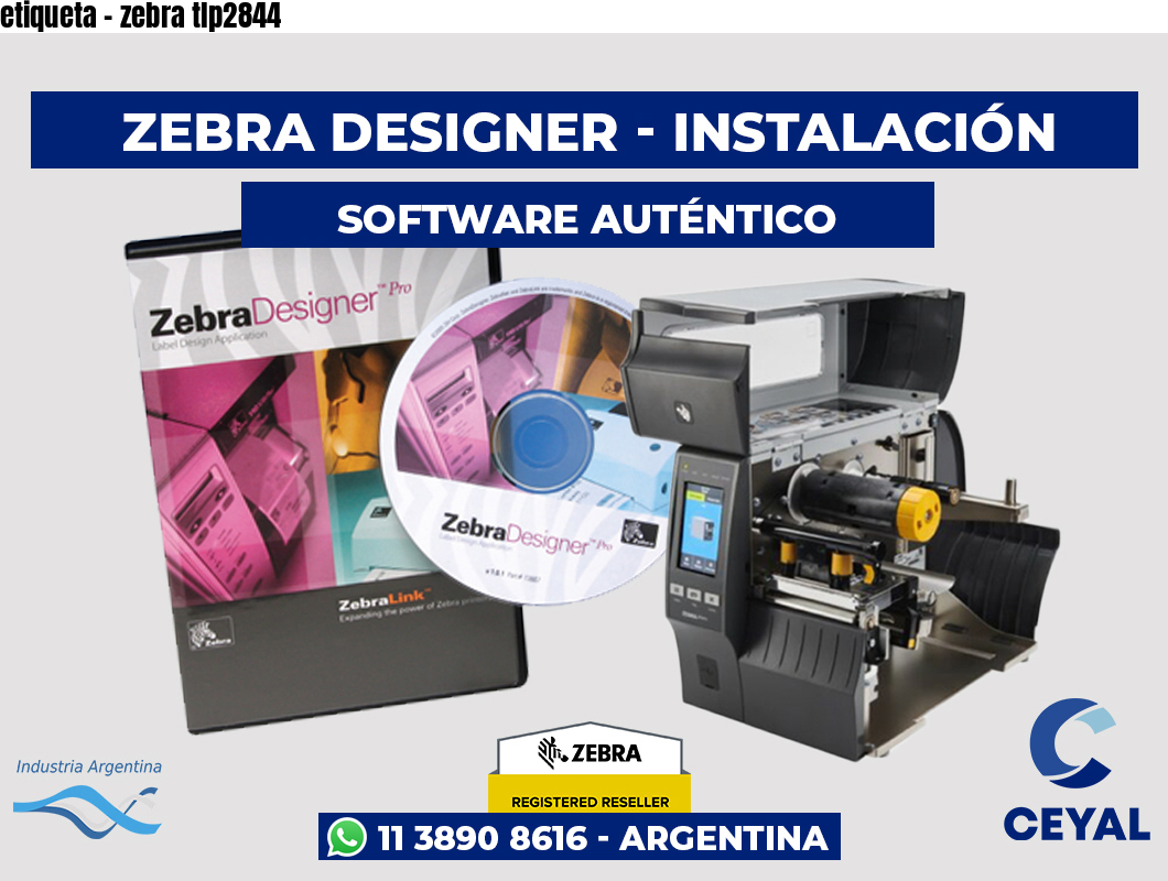 etiqueta - zebra tlp2844