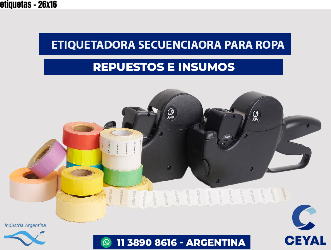 etiquetas - 26x16