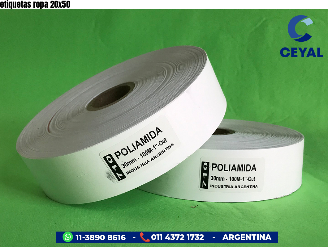 etiquetas ropa 20x50