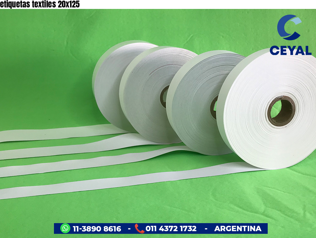 etiquetas textiles 20x125