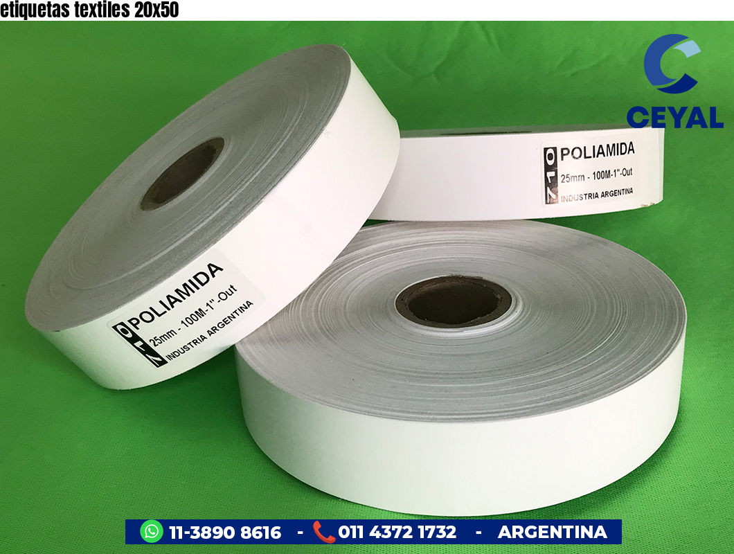 etiquetas textiles 20x50
