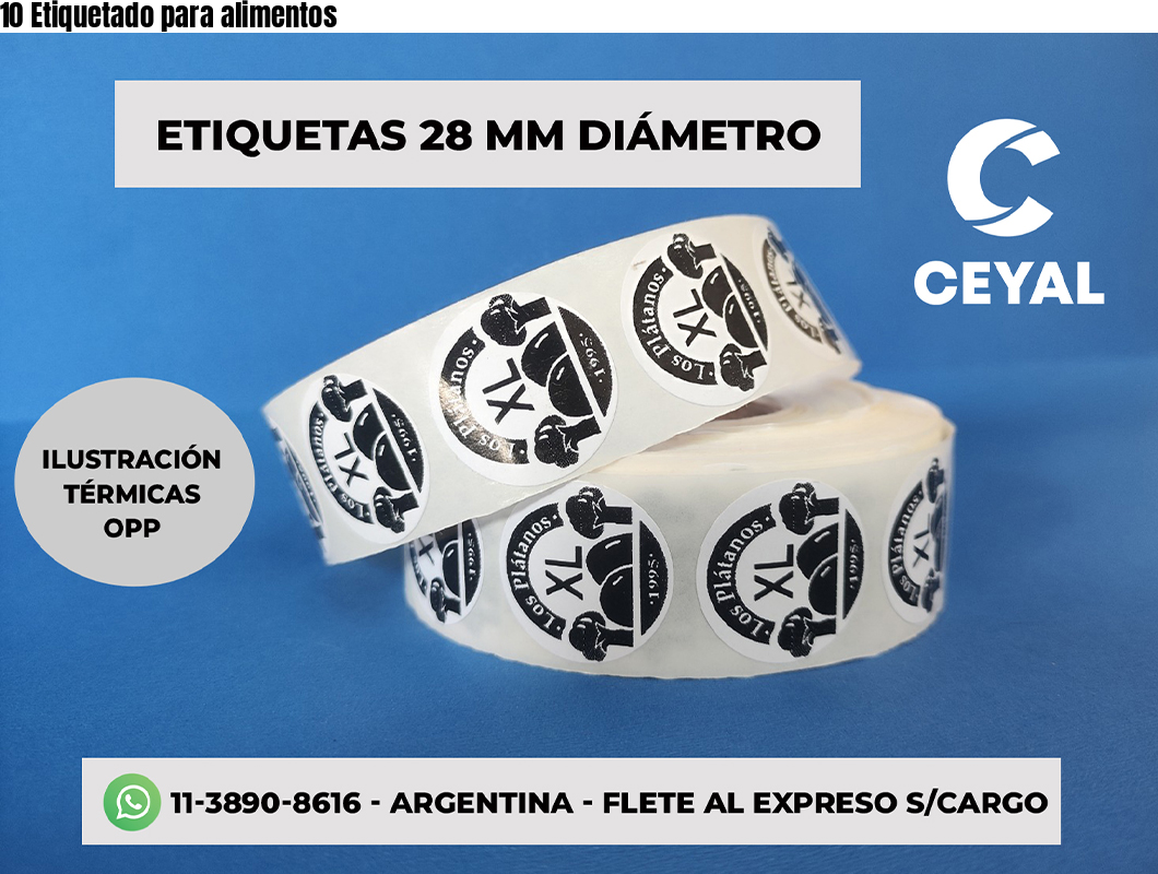 10 Etiquetado para alimentos