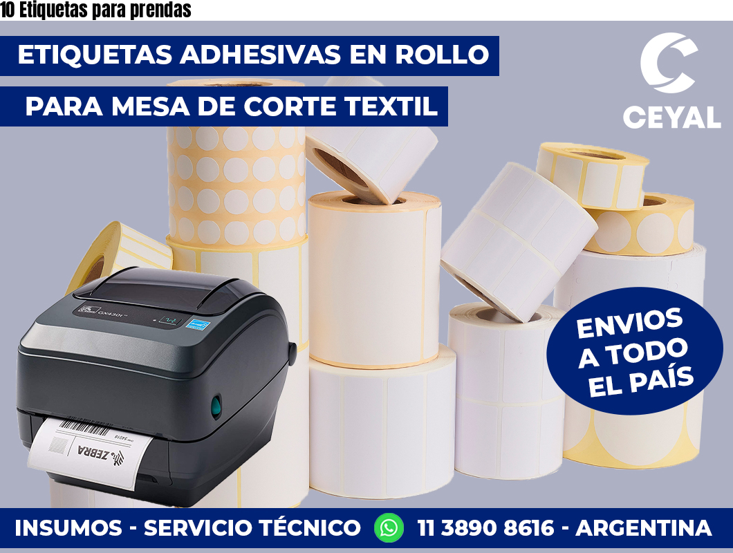10 Etiquetas para prendas