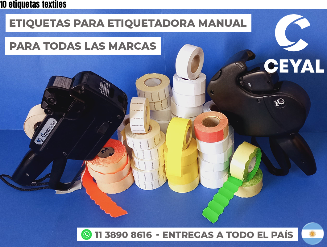 10 etiquetas textiles