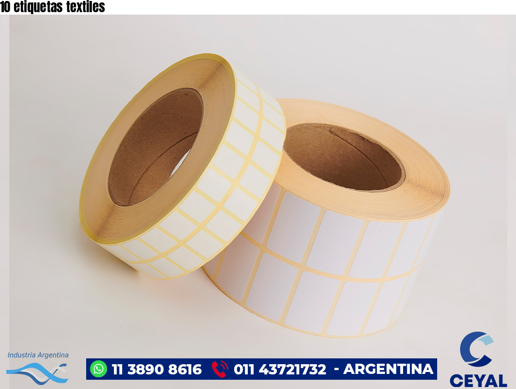 10 etiquetas textiles