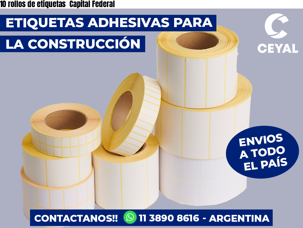 10 rollos de etiquetas  Capital Federal