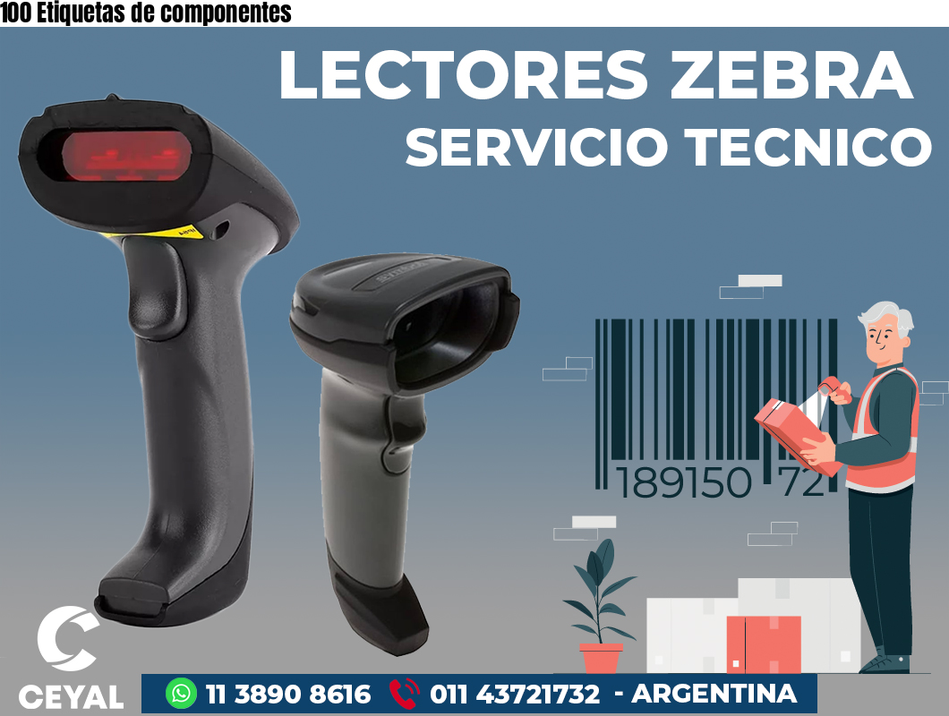 100 Etiquetas de componentes
