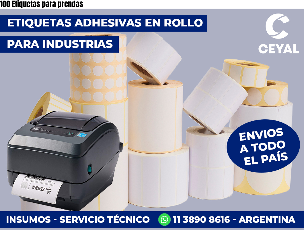 100 Etiquetas para prendas
