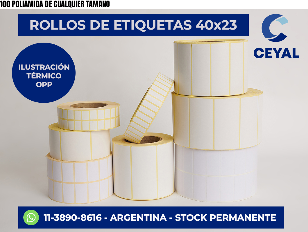 100 POLIAMIDA DE CUALQUIER TAMAÑO