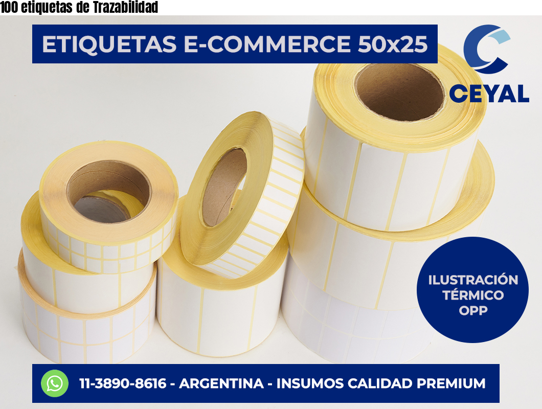 100 etiquetas de Trazabilidad