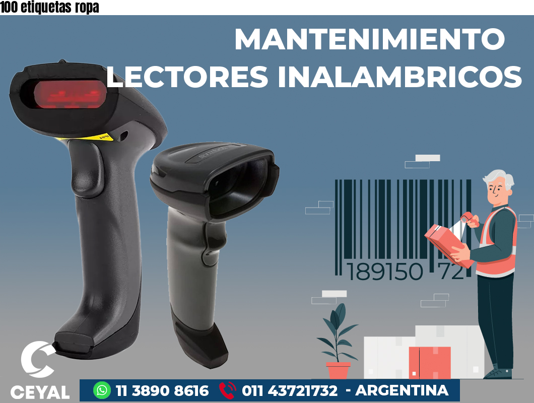 100 etiquetas ropa
