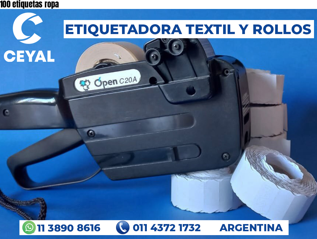 100 etiquetas ropa