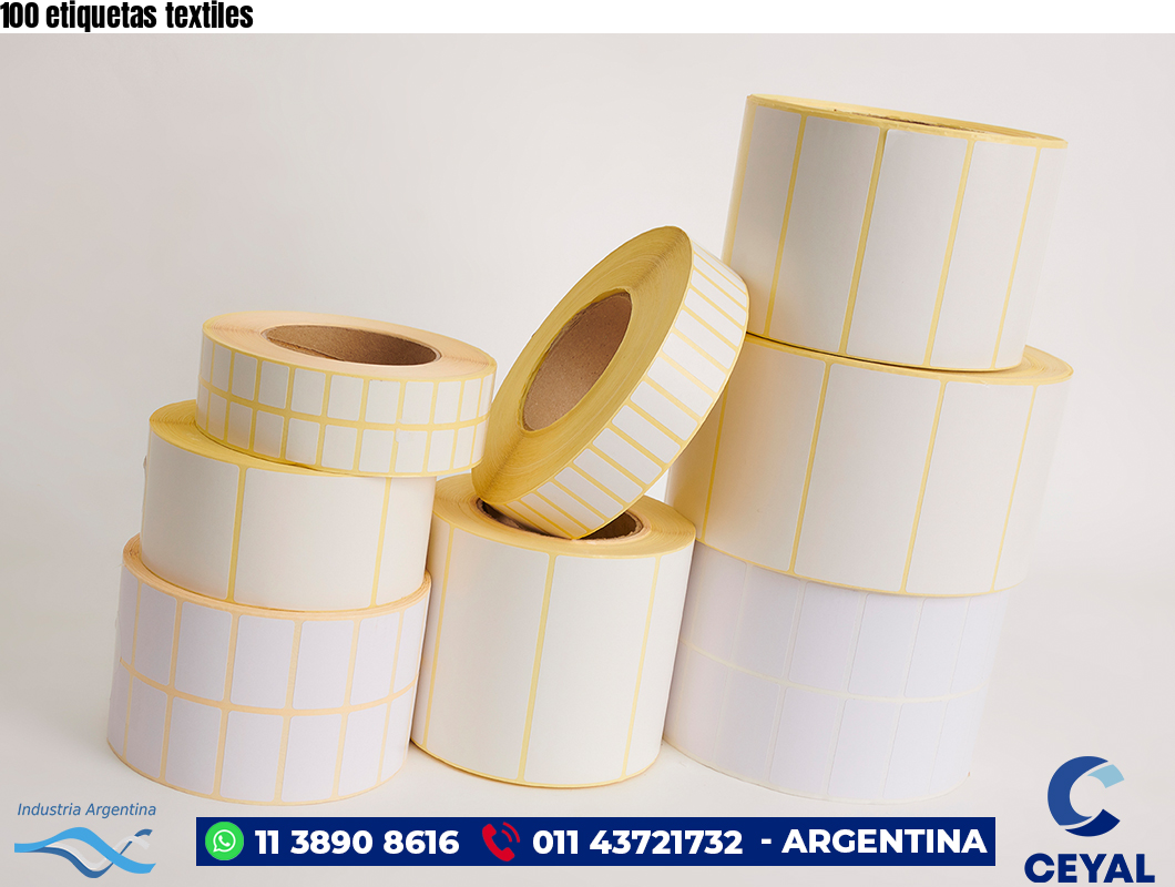 100 etiquetas textiles