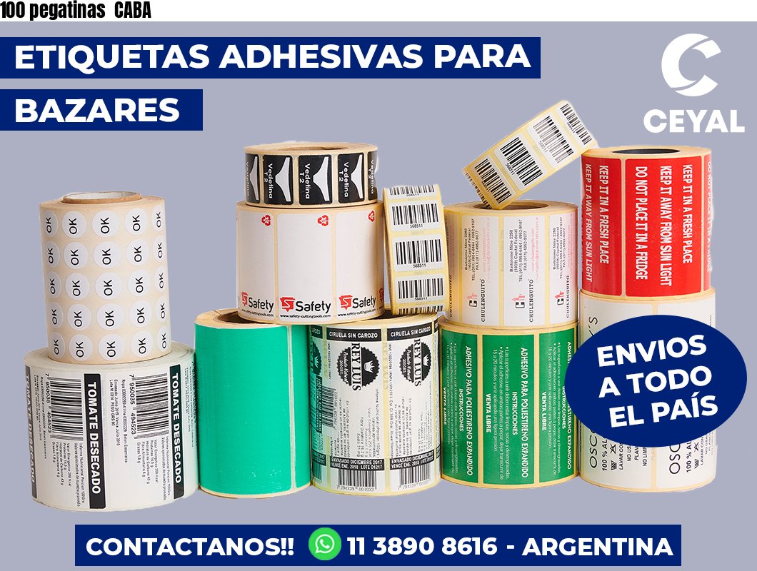100 pegatinas  CABA