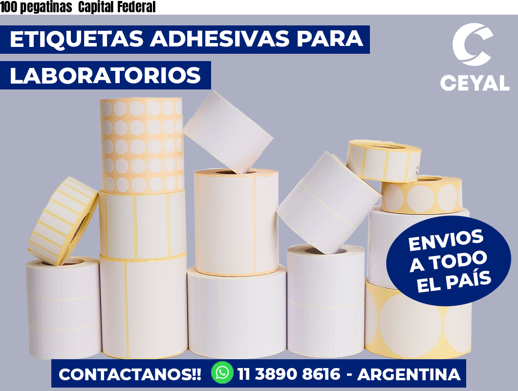 100 pegatinas Capital Federal