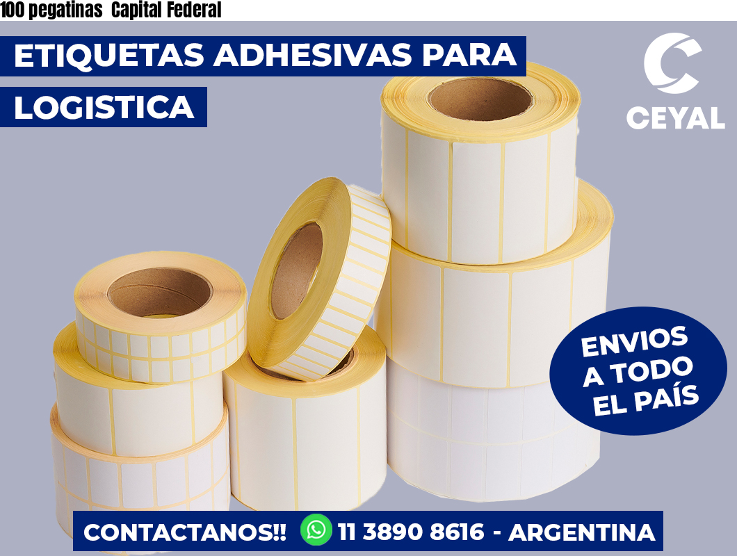 100 pegatinas Capital Federal