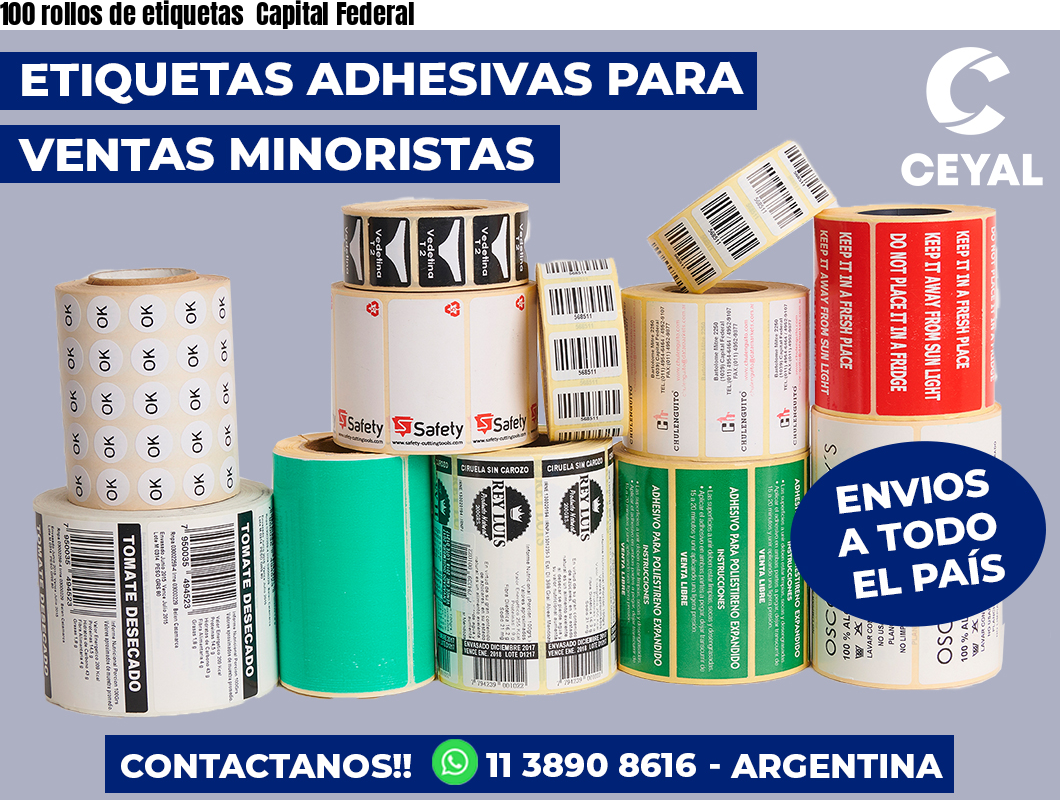 100 rollos de etiquetas  Capital Federal