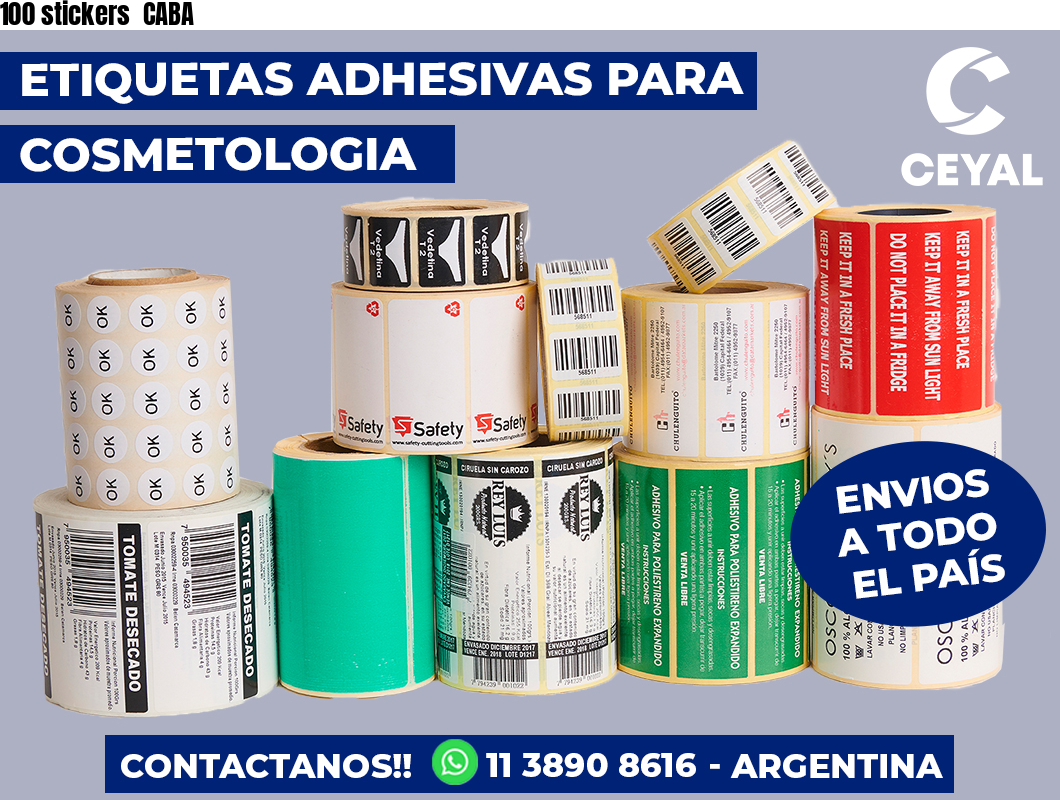 100 stickers  CABA