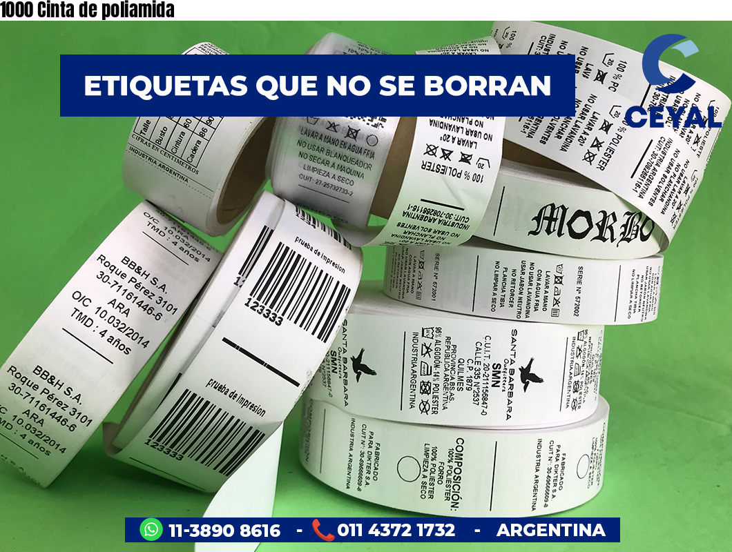 1000 Cinta de poliamida