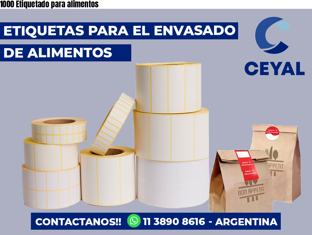 1000 Etiquetado para alimentos