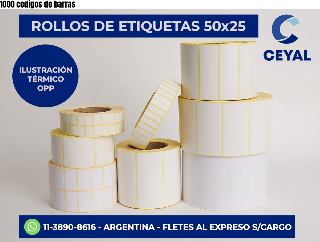 1000 codigos de barras