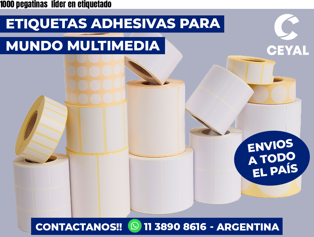 1000 pegatinas  líder en etiquetado