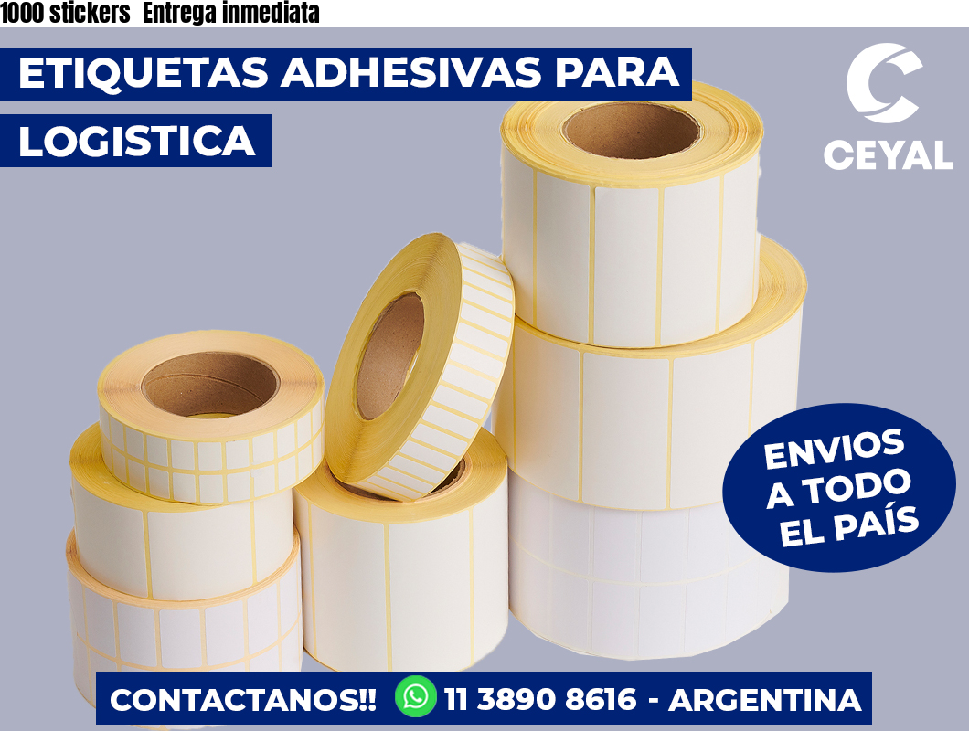 1000 stickers Entrega inmediata